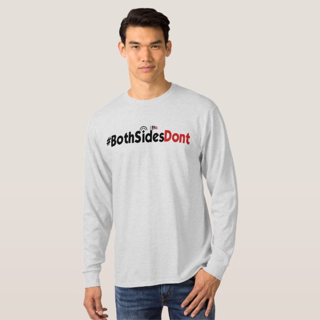 #BothSidesDont - Men's Basic Long Sleeve T-Shirt (Front Full)