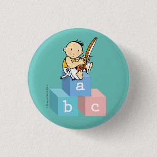 Boton Capoeirinha! ABC da Capoeira!! 3 Cm Round Badge