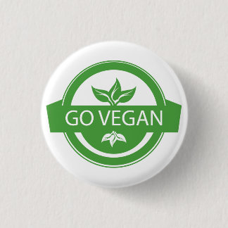 Boton Go Vegan 3 Cm Round Badge
