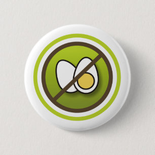 Bóton: Símbolo sem Ovos 6 Cm Round Badge