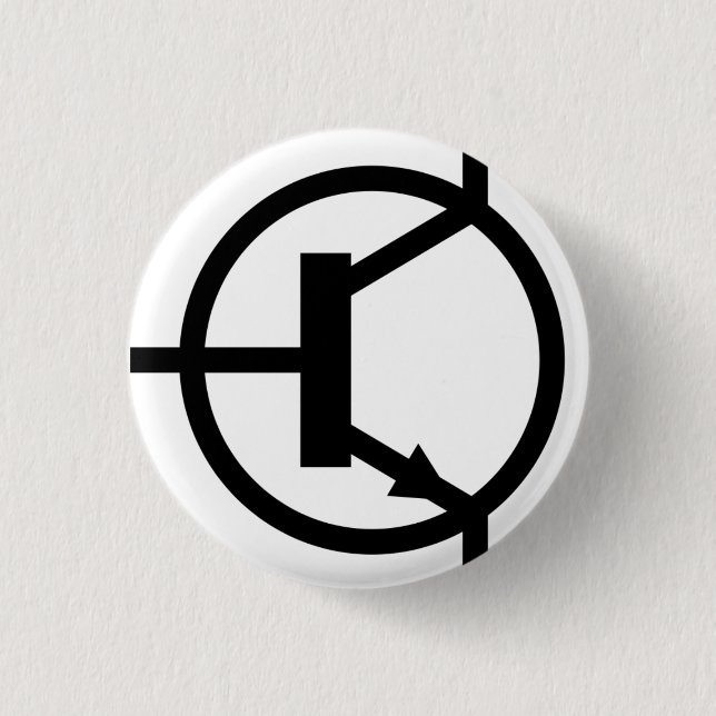Boton Transistor NPN 3 Cm Round Badge (Front)