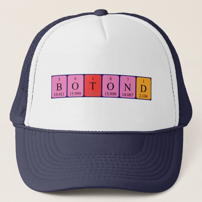 Botond periodic table name hat (Front)