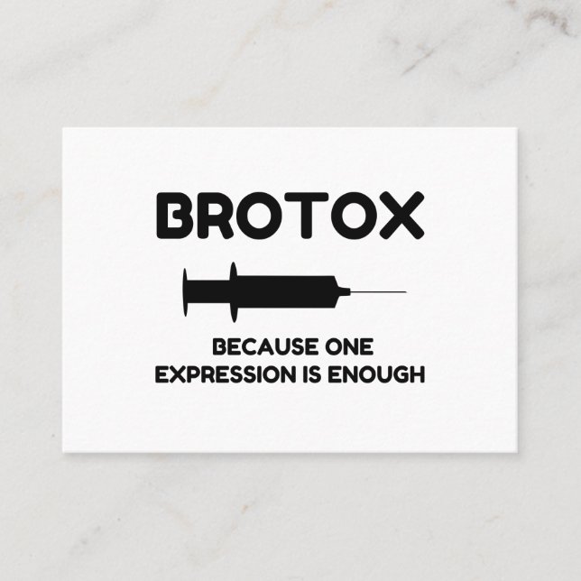 Botox Expression Business Card (Front)