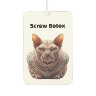 Botox Humour Car Air Freshener