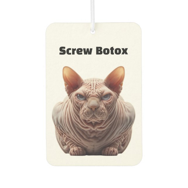 Botox Humour Car Air Freshener (Front)