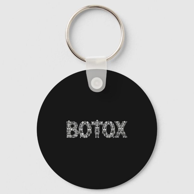 Botox Nurse Injector Dancing Skeleton Aesthetician Key Ring (Front)
