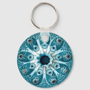 Botryllus Polycyclus Ernst Haeckel Fine Art Key Ring