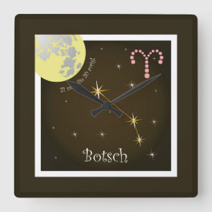 Botsch 21 mars fin 20 avrigl square wall clock