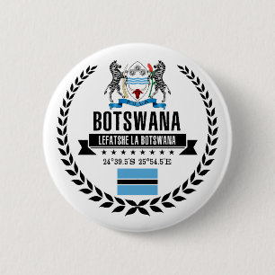 Botswana 6 Cm Round Badge