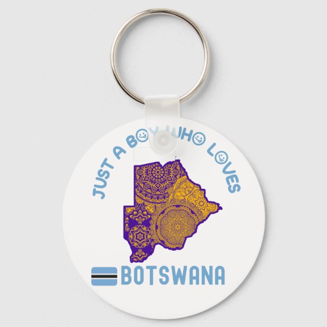 Botswana African country Key Ring (Front)