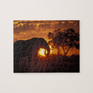 Botswana, Chobe National Park, Bull Elephant Jigsaw Puzzle