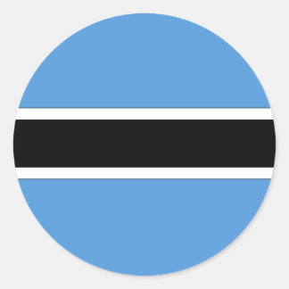 Botswana Classic Round Sticker