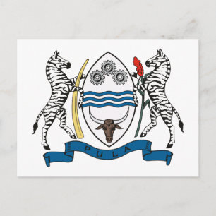 Botswana Coat of Arms Postcard