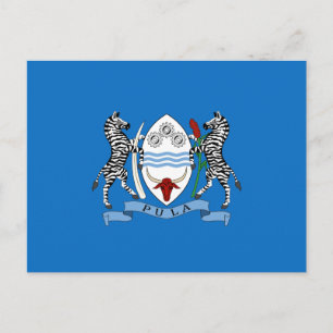 Botswana coat of arms postcard