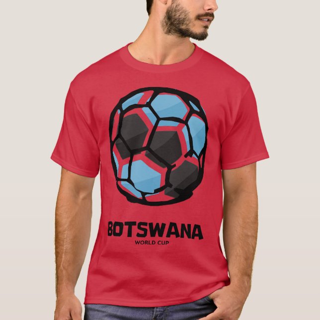 Botswana Country Flag T-Shirt (Front)