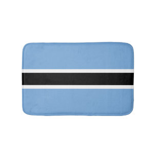 Botswana flag bath mat
