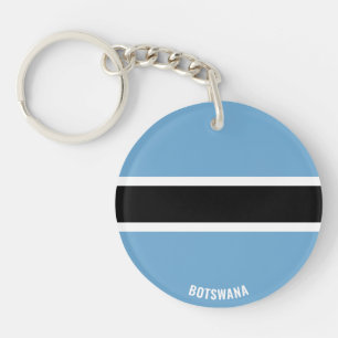 Botswana Flag Charming Patriotic Key Ring