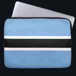 Botswana flag laptop sleeve<br><div class="desc">An ideal gift for all those who are patriotic of their country!</div>