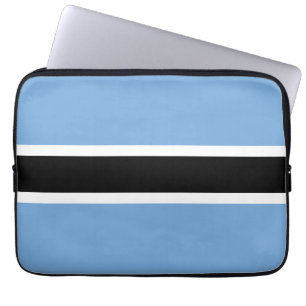 Botswana flag laptop sleeve