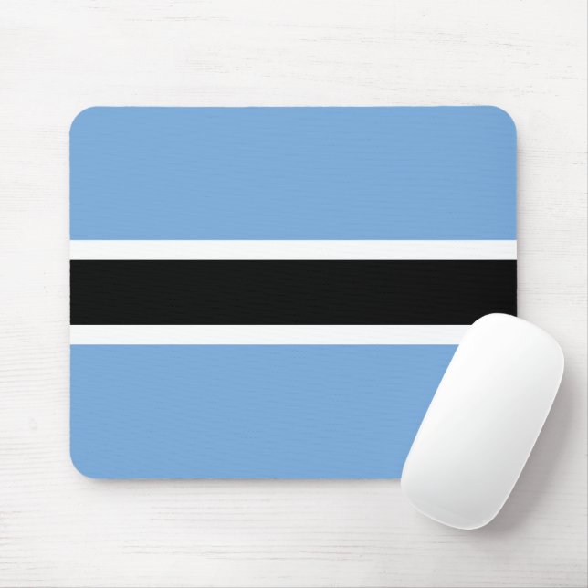 Botswana flag mouse mat (With Mouse)