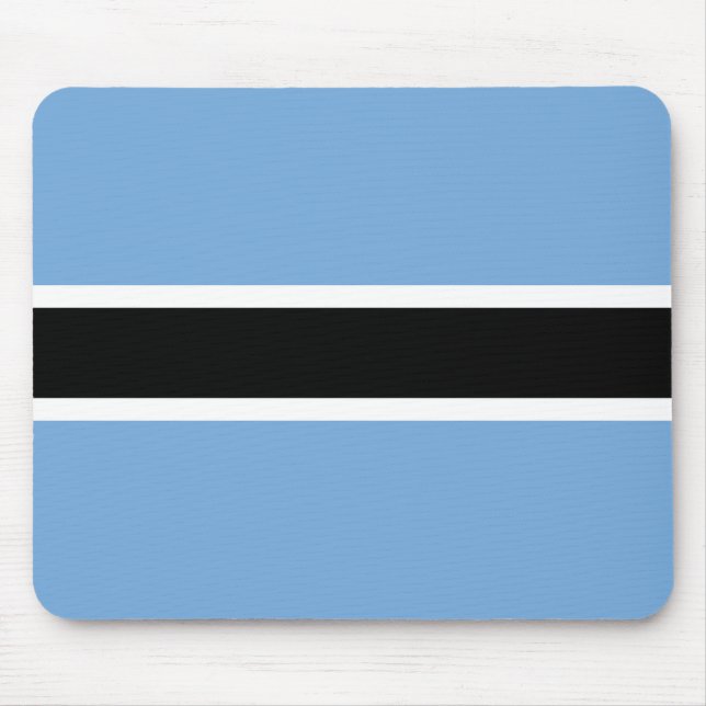 Botswana Flag Mouse Mat (Front)