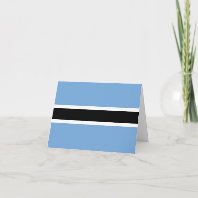 Botswana flag note card (Front)