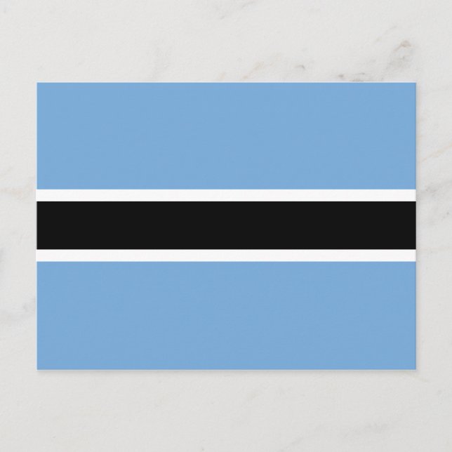 Botswana Flag Postcard (Front)