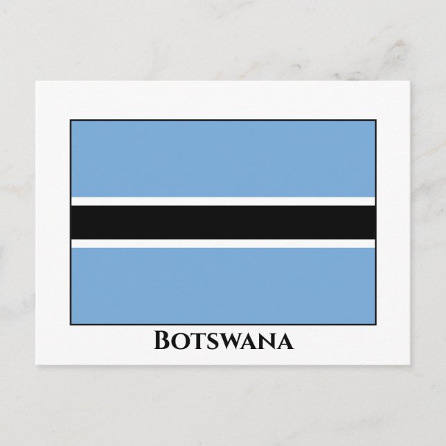 Botswana Flag Postcard (Front)