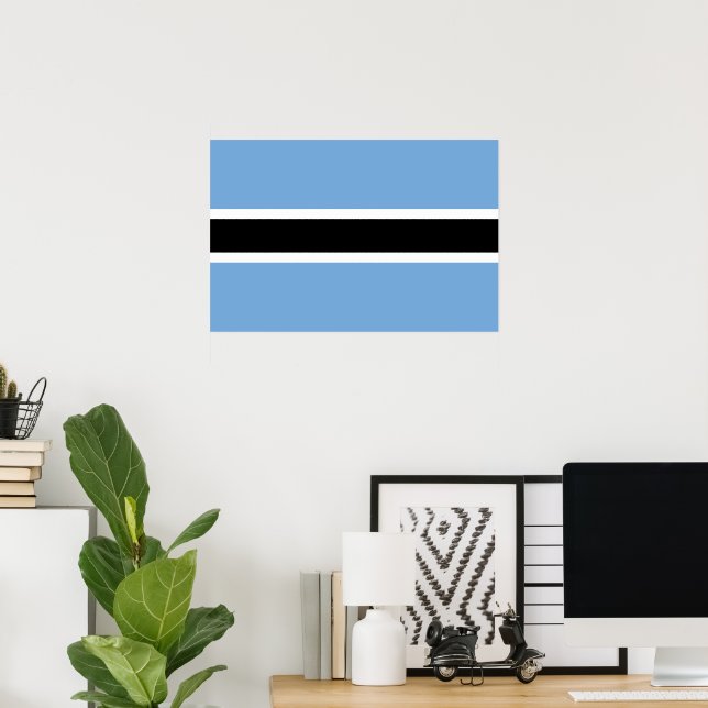 Botswana flag poster (Home Office)