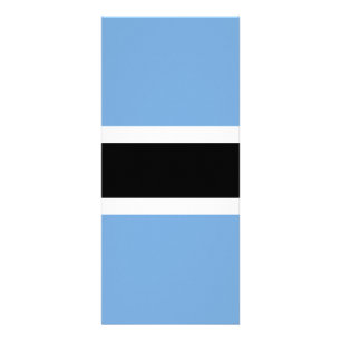 Botswana flag rack card