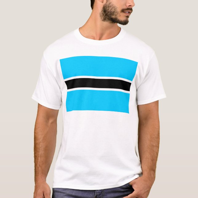 Botswana Flag T-Shirt (Front)