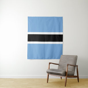 Botswana flag tapestry