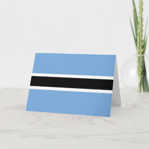 Botswana flag thank you card