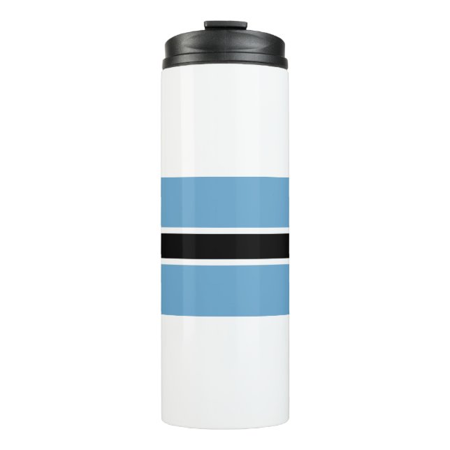 Botswana Flag Thermal Tumbler (Front)