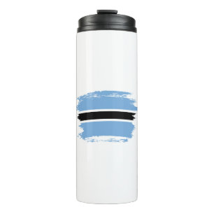 Botswana flag thermal tumbler