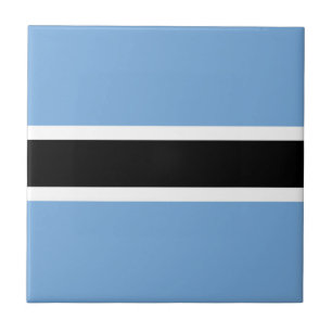 Botswana flag tile