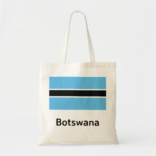 Botswana Flag Tote Bag (Front)