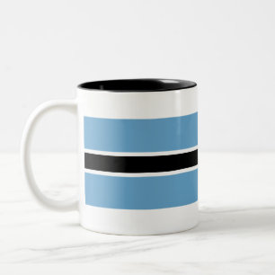 Botswana Flag Two-Tone Coffee Mug