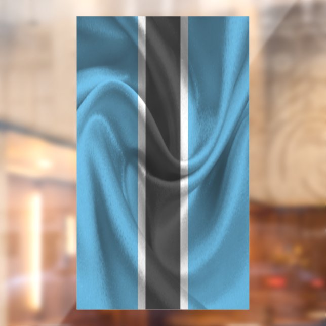 Botswana Flag Window Cling (Sheet 2)
