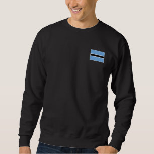 Botswana Flag With Vintage Motswana National Colou Sweatshirt