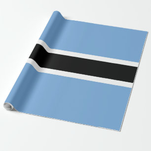 Botswana flag wrapping paper