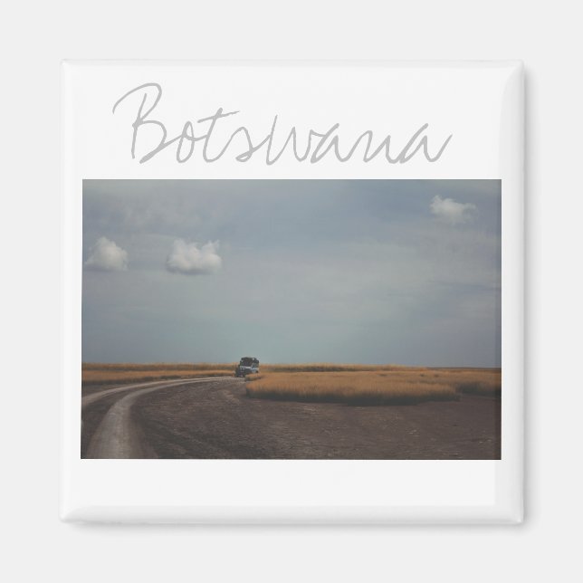 Botswana Makgadikgadi Salt Pans Car Travel Magnet (Front)