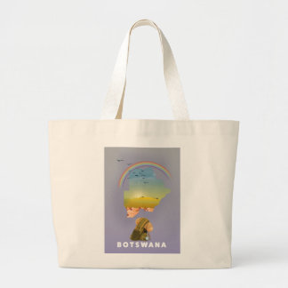Botswana map large tote bag