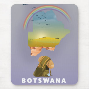 Botswana map mouse mat