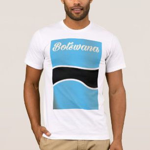 Botswana National Flag vintage style travel poster T-Shirt