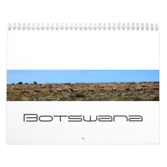 Botswana Nature Kubu Baobab Island Makgadikgadi Calendar (Cover)