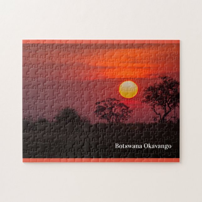 Botswana Okavango Delta Sunset  Jigsaw Puzzle (Horizontal)