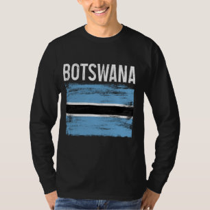 Botswana Pride Botswanan Flag African Roots Herita T-Shirt