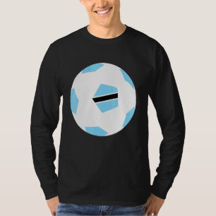 Botswana Soccer Ball Motswana Flag Jersey Pride T-Shirt