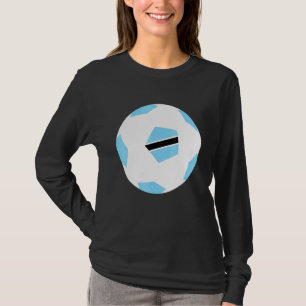 Botswana Soccer Ball Motswana Flag Jersey Pride T-Shirt